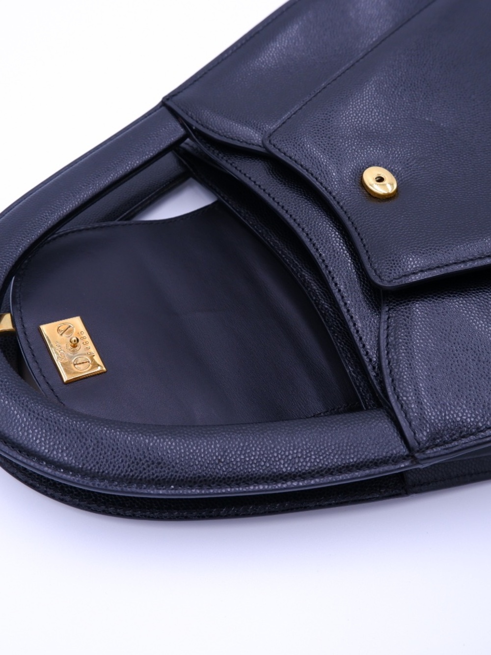 Vintage CARTIER Panthere Black Caviar Top Handle — 1995 - Picture 6 of 15